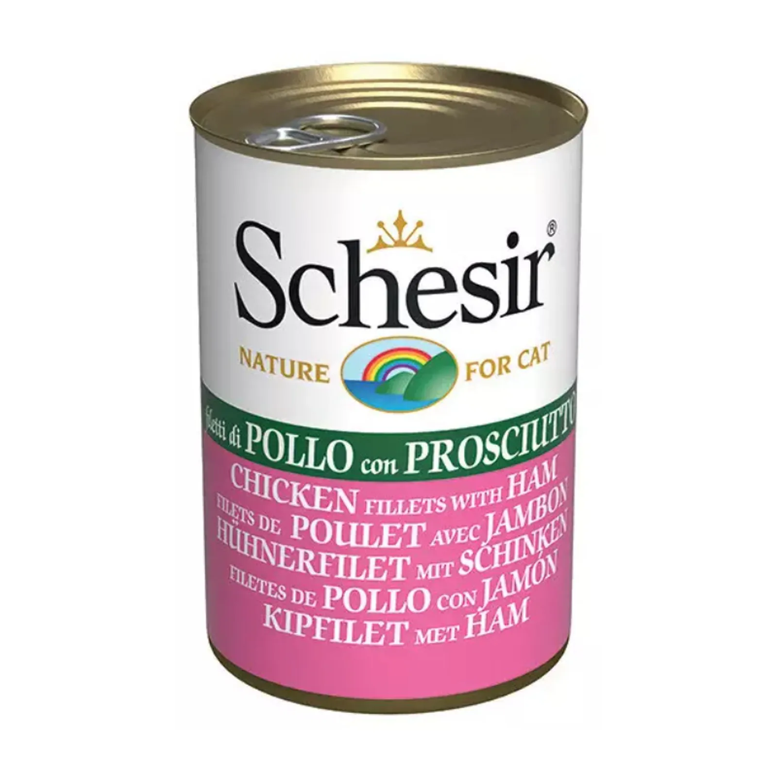 Schesir C&B, курица с ветчиной, 140 г