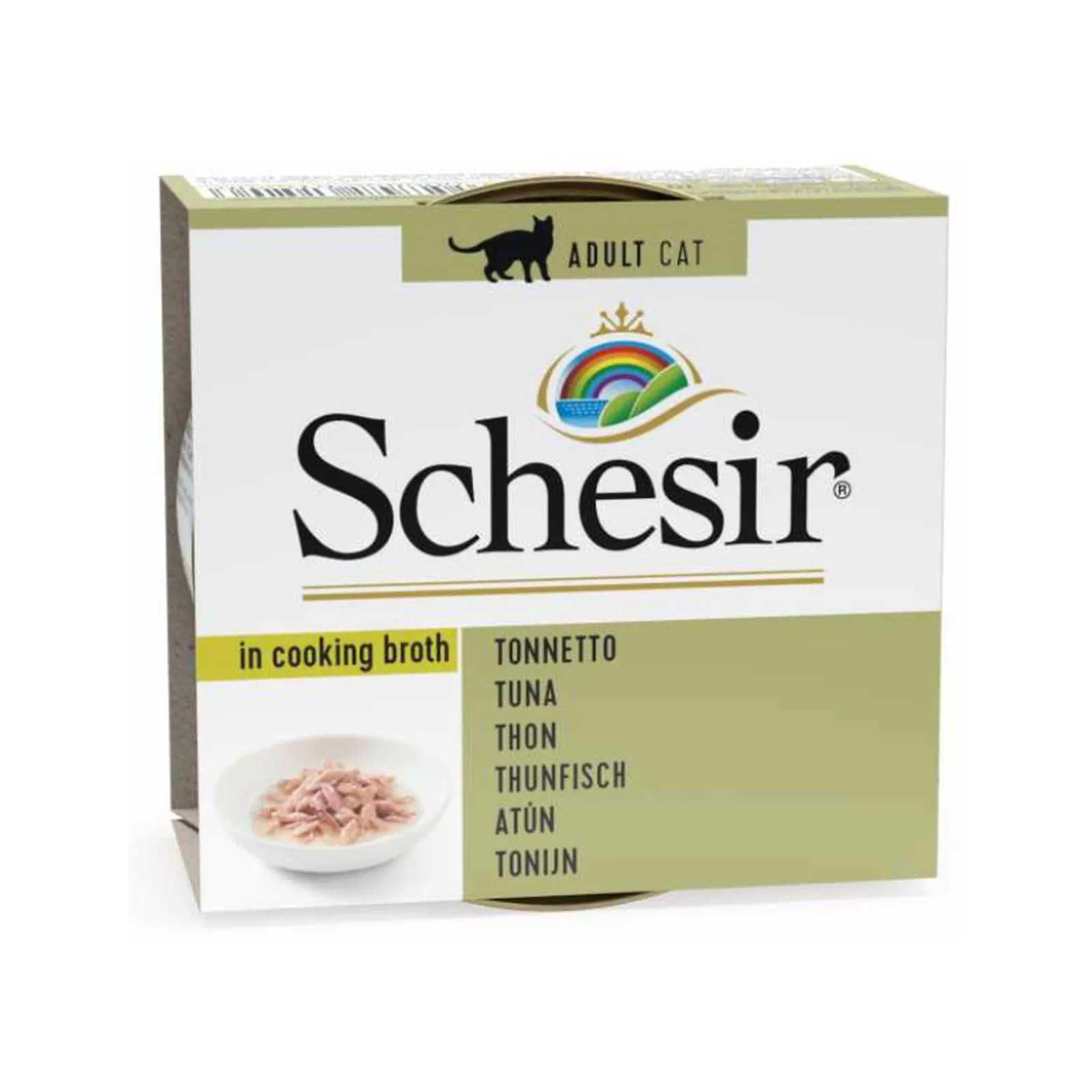 Schesir C&B, тунец, в бульоне, 70 г