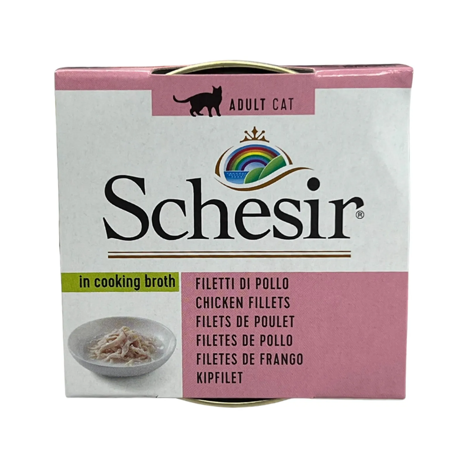 Schesir Cat Complements, курица, в бульоне, 70 г