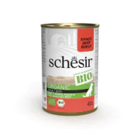 Schesir Dog Bio, говядина, паштет, 400 г