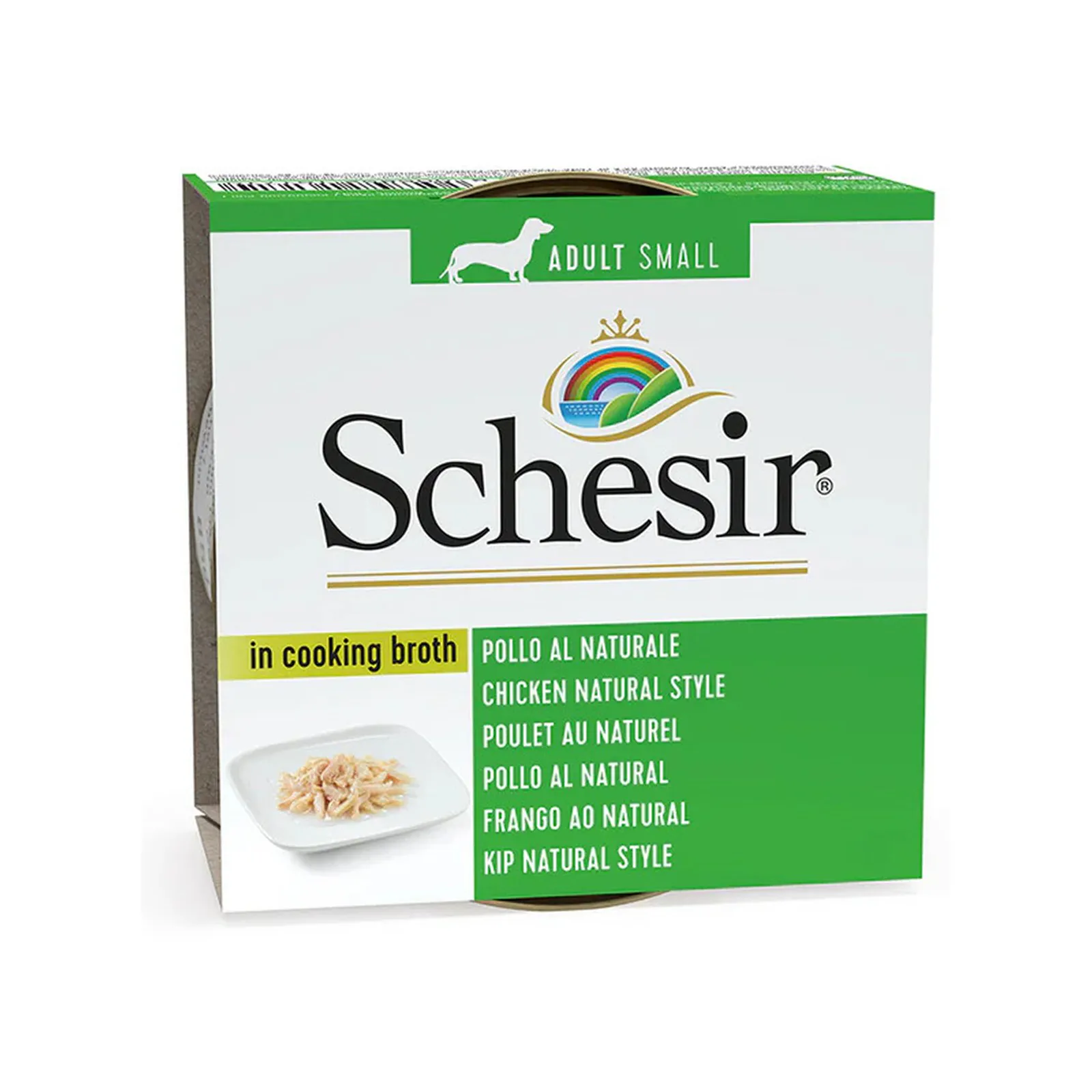 Schesir Dog, курица Natural Style, в бульоне, 85 г