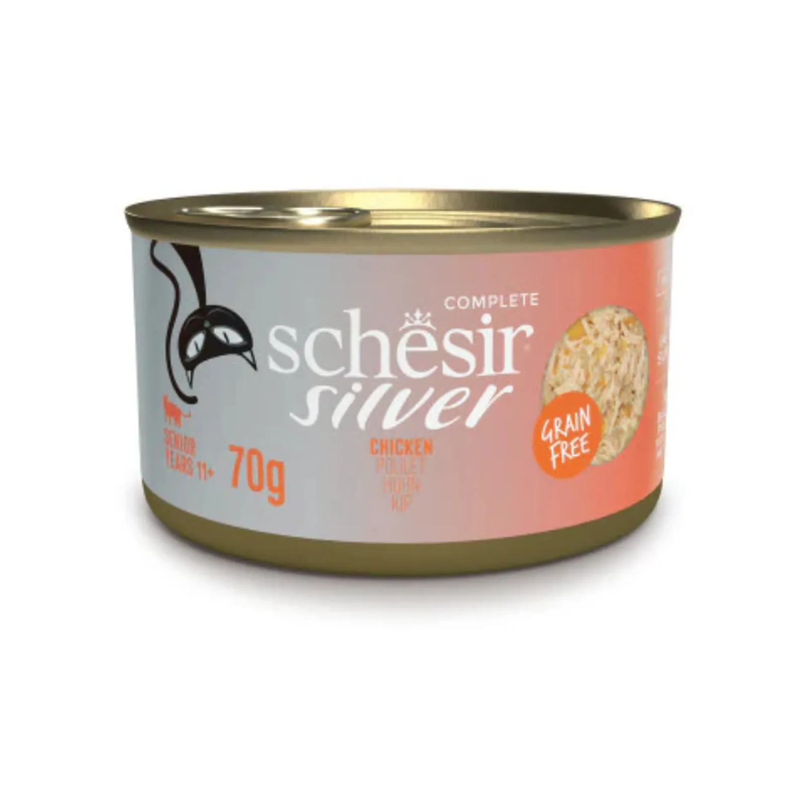 Schesir Silver, курица, в бульоне, 70 г