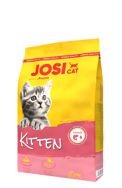 JosiCat Kitten 10 кг — премиум корм для котят с домашней птицей и лососевым маслом