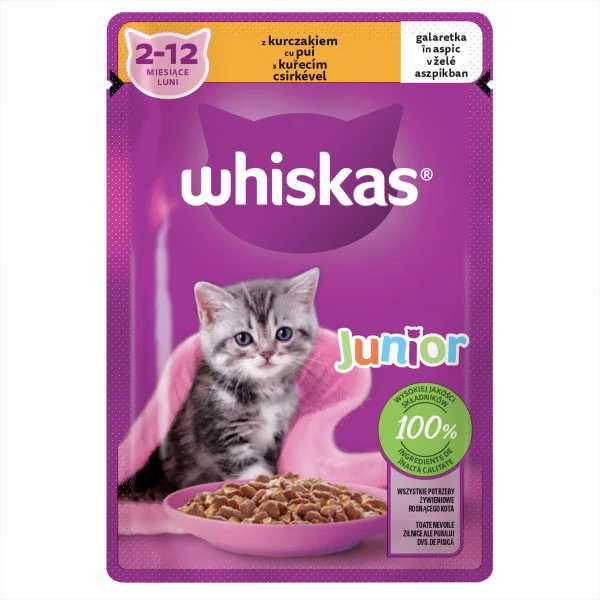 Whiskas Junior для котят с курицей, 85 г