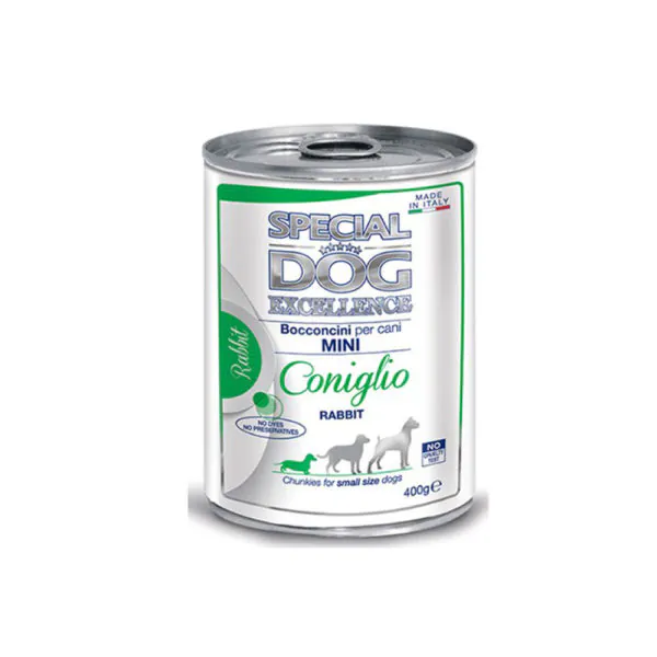 Special Dog Excellence Chunkies Mini, iepure, 400 g