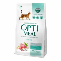 Optimeal Sterile для стерилизованных кошек с индейкой и овсом, 700 г