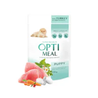 Optimeal Junior для щенков с индейкой с морковью в соусе, 4×100 г