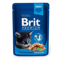 Brit Premium Cat Pouch Chicken Chunks Kitten