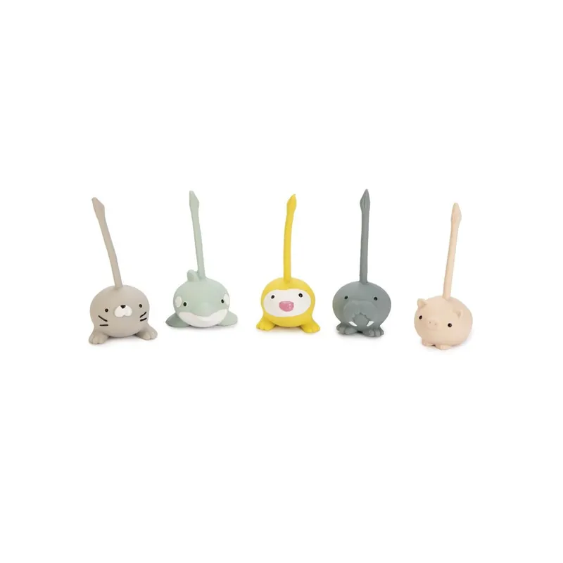 Beeztees Puppy Mini Tails, латексная игрушка для щенков с пищалкой, ассорти