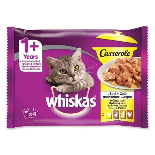 Whiskas Casserole Pasare, птица, 340 г