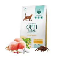 Optimeal Adult для взрослых кошек с курицей, 10 кг